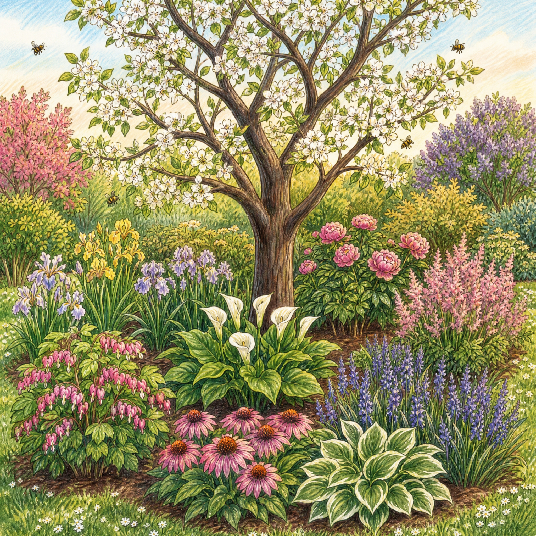 Incorporating Nitrogen Fixers and Pollinator Attractors